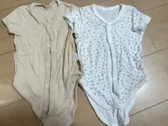 ベビー肌着　2点セット　新生児　半袖　ロンパース 60㎝