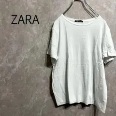 a0101【ザラ】オーバーサイズ Tシャツ M 白 半袖 トップス レディース