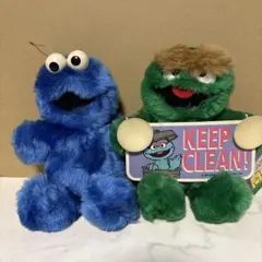 セサミストリート　クッキーモンスター　オスカー　ぬいぐるみのサムネイル