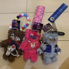 新品 ハミクマ ハミクマソウル カチューシャ ぬいぐるみ キーホルダーセット Amazon.co.jp: USJ ハロウィン2024 ハミクマパンク キーホルダー