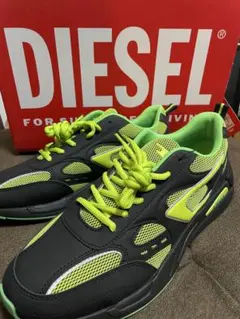 Diesel (ディーゼル) メンズ フェイクレザー エアメッシュ スニーカーのサムネイル