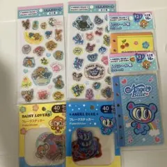 セリア　エンジェルブルー・デイジーラヴァーズ　シール帳・シール　6つセット