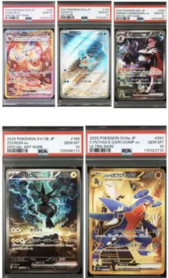 ゼクロムex sar シロナのガブリアスex ur 他3枚psa10 5枚セット