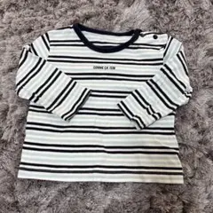 COMME CA ISM ストライプ長袖カットソー 70