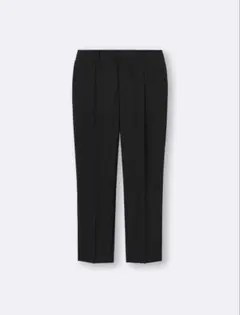 GU ウォッシャブルテーパードパンツ ブラック XL