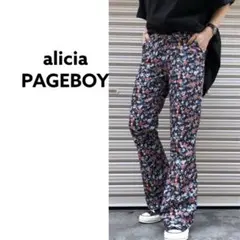 alicia PAGEBOY 花柄フレアパンツ