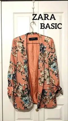 ◎USED美品◎ZARA BASIC フローラルテーラードジャケット