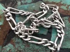 vintage Mexico silver925 フィガロチェーンブレスレット