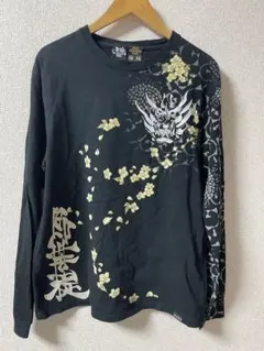 雅結　牙狼　GARO 即菩提 ロンT 刺繍　流儀圧搾　絡繰魂　中古　和柄のサムネイル