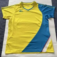 Mizuno バドミントンシャツ Mサイズ イエロー/ブルー