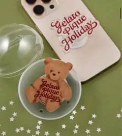 ジェラピケ　2個セット　クリスマス　スマホグリップ