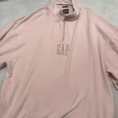 GAP ハーフジップパーカー ピンク