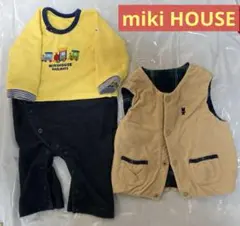 ミキハウス　ロンパース　ベスト　ベビー服　70cm