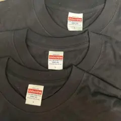 【新品】United Athle 5.6oz L 黒 無地T 3枚