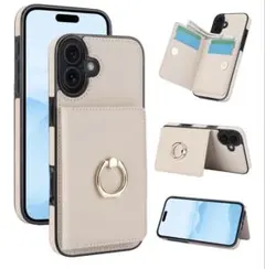 m*m様 iPhone17 手帳型ケース 360°リング付き