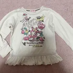 メゾピアノ 長袖Tシャツ 刺繍　フリル　110cm