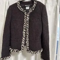 み*こ様 美品✨Rene ルネ ツイードニットジャケット ブラック ホワイト 3 IMG_1316.JPG?t=20250308150324