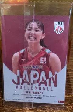 関菜々巳 バレーボール日本代表 トレーディングカード　未開封