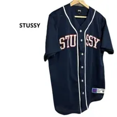 STUSSY ステューシー ベースボールシャツ メッシュ 刺繍　ストリートのサムネイル