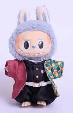 ラブブ 服 着せ替え セット　鬼滅の刃冨岡義勇風 刀付き　5点セット