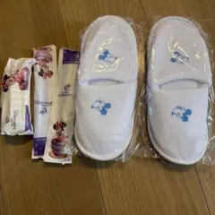 ミッキーマウス ルームサンダル　トラベルセット