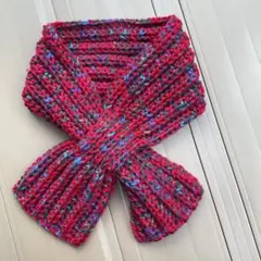 手編みリボンミニマフラー