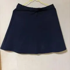 ZARA BASIC ネイビー フレアスカート Mのサムネイル