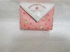 すみっコぐらし いちご柄 折りたたみ財布