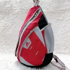 00s vintage adidas slingbag red y2k