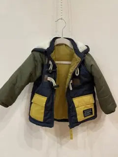 子供用フード付きコート ネイビー
