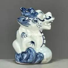 青花龍紋茶壺 景徳鎮 陶磁器 装飾品 現代工芸品 美術品 置物