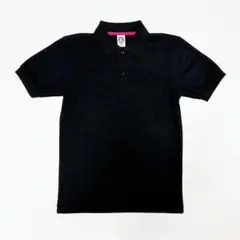 ■TRUSS/トラス 鹿の子無地ポケット付ポロシャツ ブラックXS新品■