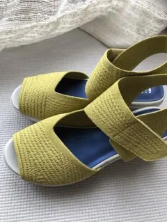 美品 新品同様￼ fitfitの厚底ニットアンクルサンダル