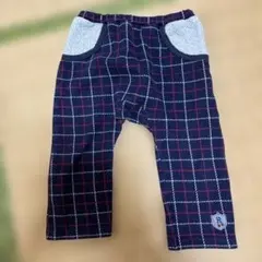 bebe チェック柄パンツ サイズ90 ネイビー系