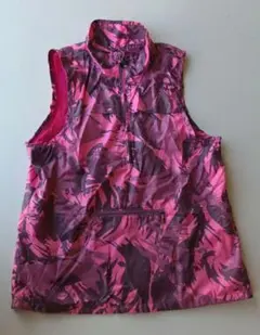 ELLE SPORT ピンク迷彩柄ベスト Lサイズ