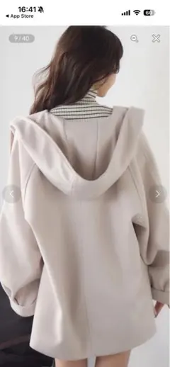 RETRO GIRL ウールフードミディコート