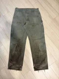 古着 Carhartt ダブルニーパンツ mos green 34×32 Carhartt(カーハート) / ダブルニー/モスグリーン/レアカラー/00s