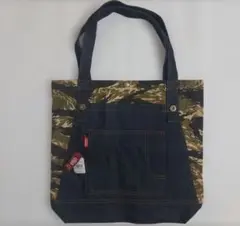 【新品タグ付き】倉敷屋 日本製デニムバッグ デニムオーバーオールバッグ 日本製のサムネイル