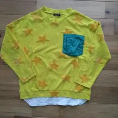 星柄イエロートップス（長袖）