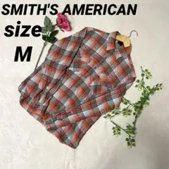 美品 SMITH'S AMERICAN スミスアメリカン Mシャツ オレンジ系のサムネイル