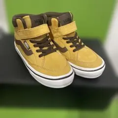 美品！Vans ハイカットスニーカー イエロー・ブラウン20センチ