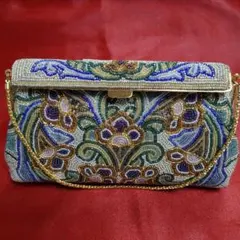 昭和レトロ〜ビーズ刺繍パーティーバッグ