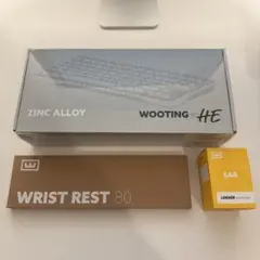 Wooting 80HE Zinc Alloy White セット 新品 即発送 ✨NEW✨ Wooting 80HE WHITE ZINC V2 ANSI Analog Gaming