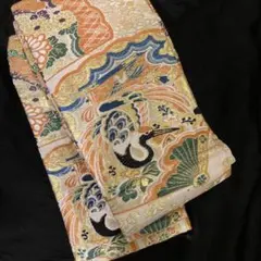 価格変更値下げ！お買い得！お値打ち品！西陣織正絹袋帯からのリメイク半幅帯