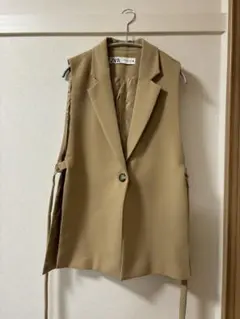 《お値下げ》ZARA ザラ　ジレベスト　ベージュ　XS