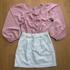 セット売り　Heatherブラウス 台形スカート