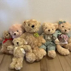 テディベア ぬいぐるみ 6体 まとめ売り　くまのサムネイル