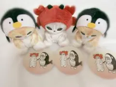 【海の生き物にゃん】ぬいぐるみマスコット 3点セット