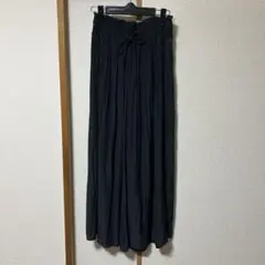 イングプリーツガウチョパンツブラック