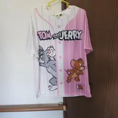 公式 Tom and Jerry 半袖 Tシャツ Mサイズ(JP:L) トムとジ